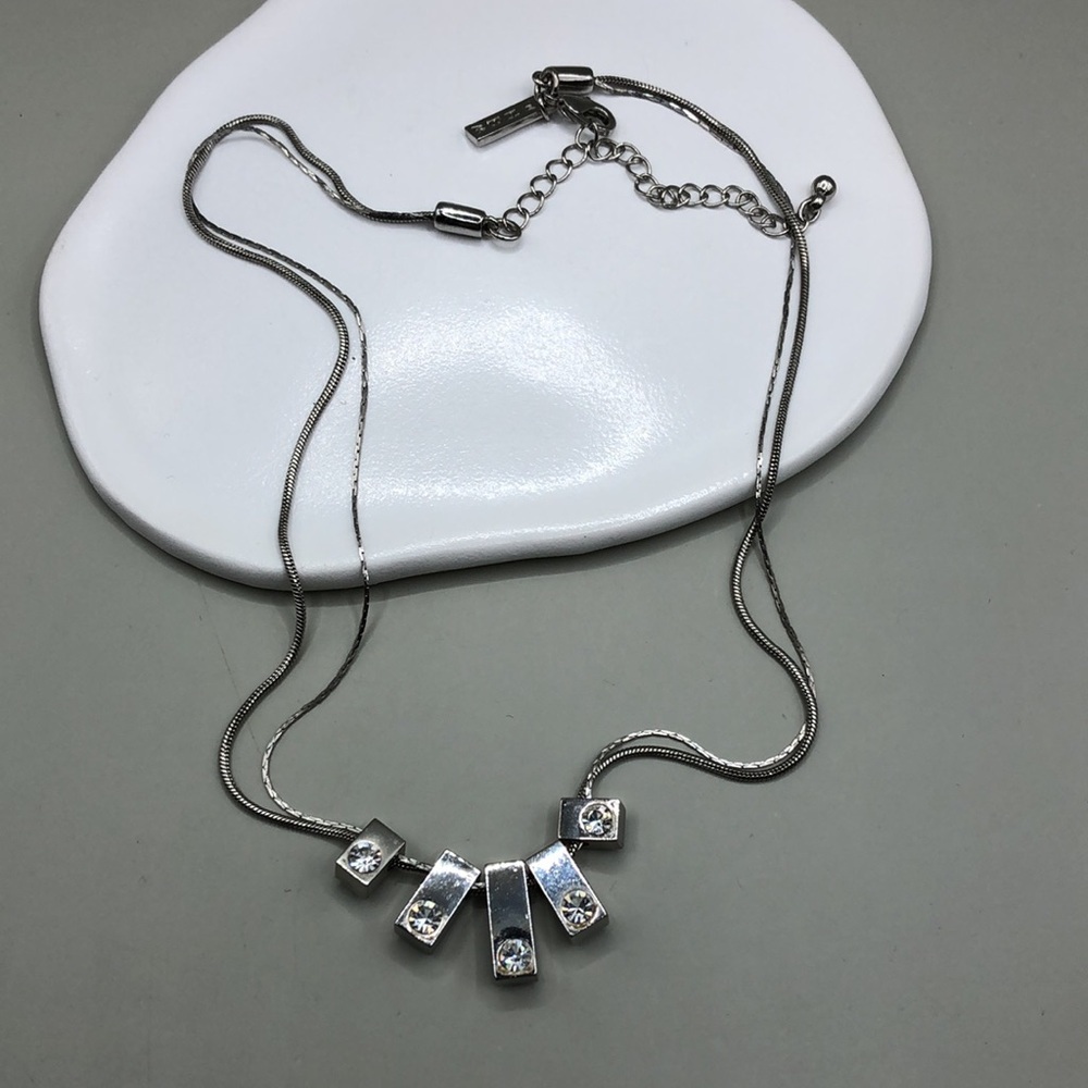 Curated bundle Chico's WHBM layered look trendy statement necklaces lot 2 - Picture 4 of 8